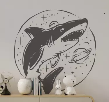 Pohjoismainen hai tähdillä Kalatarrat - Tenstickers