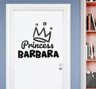 Prinsessa kruunu nimellä Ovitarrat - Tenstickers