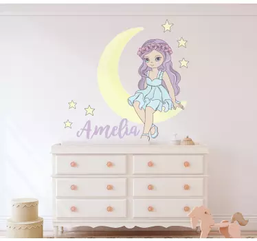 Prinsessa kuulla lastenhuoneen seinätarrat - Tenstickers