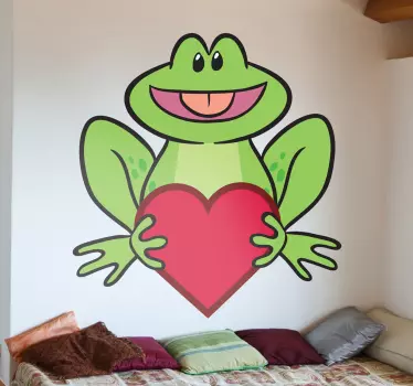 Rakastava sammakko seinä tarra - Tenstickers