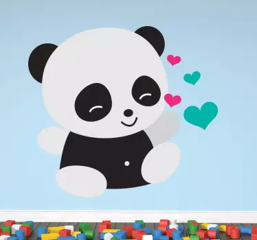 Rakastava vauvapanda -tarra - Tenstickers