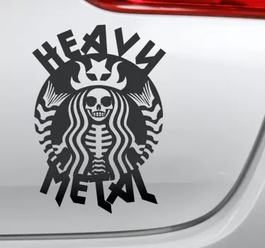 Raskasmetalliajoneuvoa tarra - Tenstickers