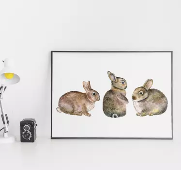 Realistinen kanin kotieläintarra - Tenstickers