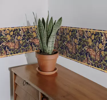 Realistinen paisley kuva kasmirkuvio seinätarrat - Tenstickers