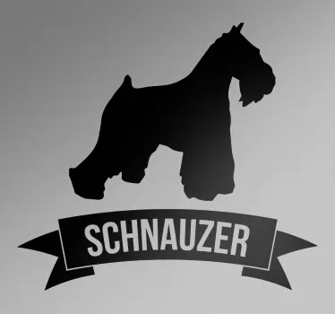 Schnauzer Sisustustarra - Tenstickers