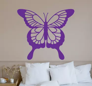 Seinätarra perhonen elegantissa muodossa - Tenstickers
