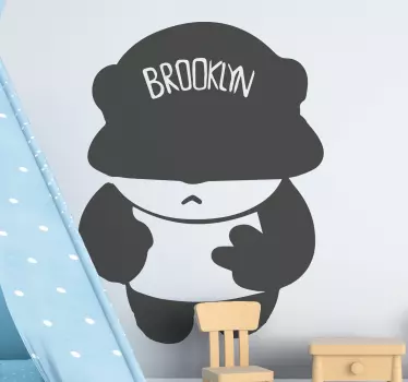 Siisti brooklyn-panda Villieläintarrat - Tenstickers