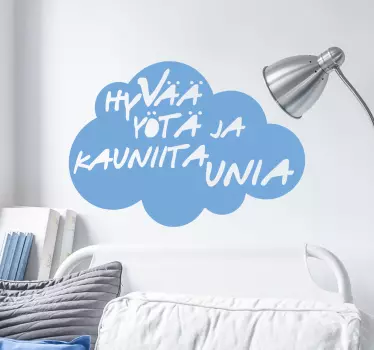 Sisustustarra Hyvää yötä - Tenstickers