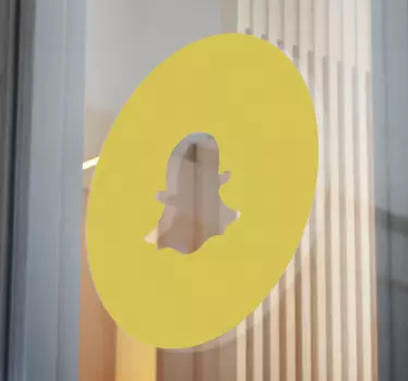 Snapchat-logo Ikkunatarra - Tenstickers