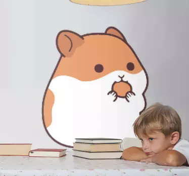 Söpö hamsteri anime tarra lemmikki - Tenstickers