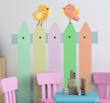 Söpö lintuaita maatilan eläintarra - Tenstickers