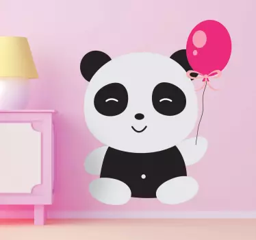 Söpö pandan seinä tarra - Tenstickers