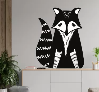 Söpö pesukarhuhahmo kissatarra ja koiratarra - Tenstickers