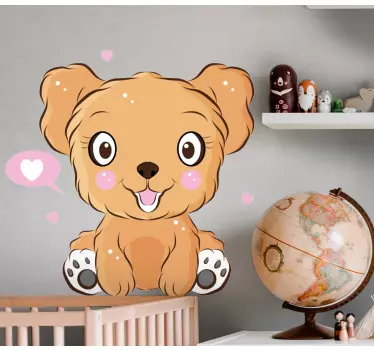 Söpö pieni koira kuva koiratarra ja kissatarra - Tenstickers