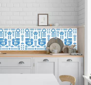 Suosittu norjalainen taidekeittiötarra - Tenstickers