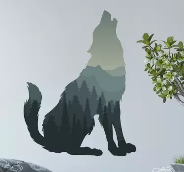 Susi metsä ulvoen Villieläintarrat - Tenstickers