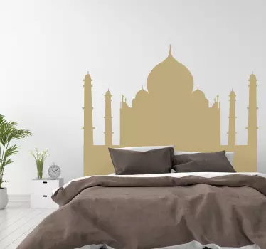 Taj mahal yksivärinen sänkypäätytarra - Tenstickers