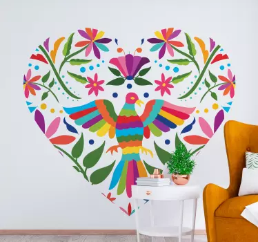 Tenango sydän tyyli Lintutarrat - Tenstickers