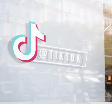 Tiktok henkilökohtainen Ikkunatarra - Tenstickers