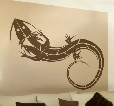 Tribal lisko koriste tarra olohuoneen seinän sisustus - Tenstickers