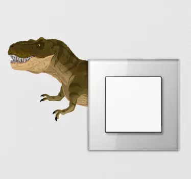 Triceratops dinosaurus kytkin tarra - Tenstickers