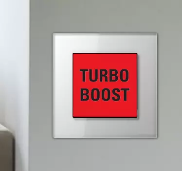 Turbovalaisimen valokytkimen tarra - Tenstickers