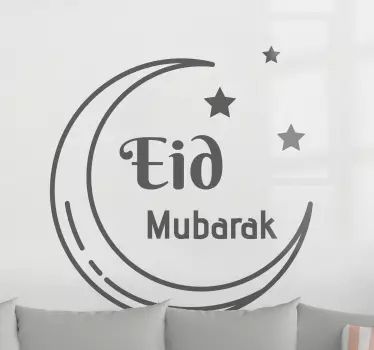 Tyylikäs eid mubarak Arabitarra - Tenstickers