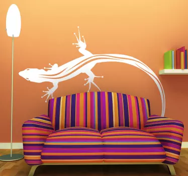 Väri salamander lizard tarra eläinten seinä tarra - Tenstickers