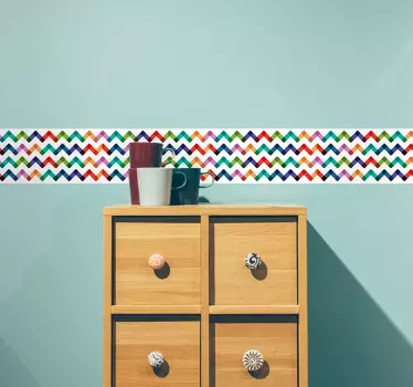 Värikäs moderni koristereunus - Tenstickers