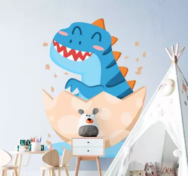 Vauva dino tulee munasta Dinosaurustarra - Tenstickers