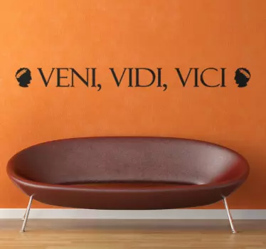 Veni vidi vici suositut sanonnat tekstitarrat - Tenstickers
