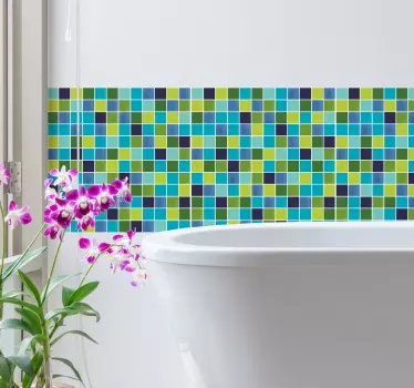 Vihertävä mosaiikki kaakelitarra - Tenstickers