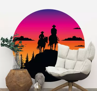 Villi länsi-auringonlasku luontotarra - Tenstickers