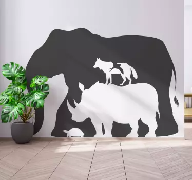 Villieläimiä safarilta perätysten eläintarra - Tenstickers