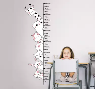 Villieläinten mittarikorkeuden tarra - Tenstickers