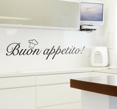 Vinilo decorativo buon appetito resepti seinätarra - Tenstickers