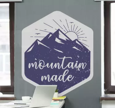 Vuoristoinnostuksen mukainen luontoaiheinen seinätarra - Tenstickers