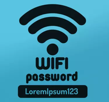 Wifi-salasana teknologiatarra - Tenstickers