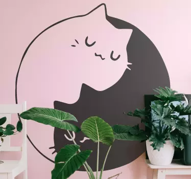 Yin yang kissat tarra lemmikki - Tenstickers