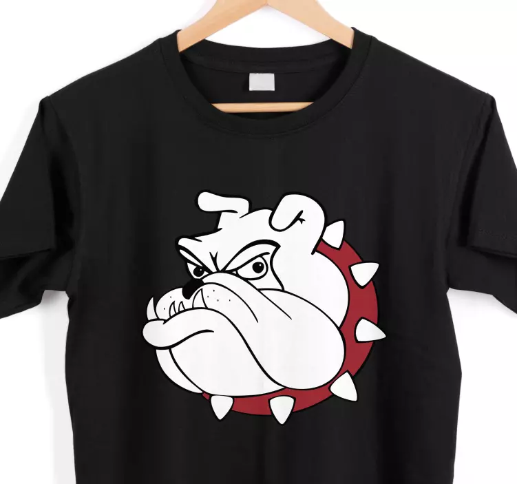 Bulldog sarjakuva t-paita - Tenstickers