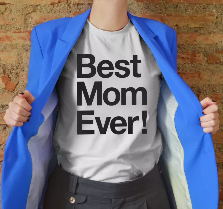 Camiseta la mejor madre del mundo äitienpäivä paita - Tenstickers