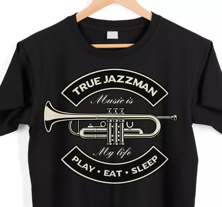 Jazzman musiikkielämää t-paita - Tenstickers