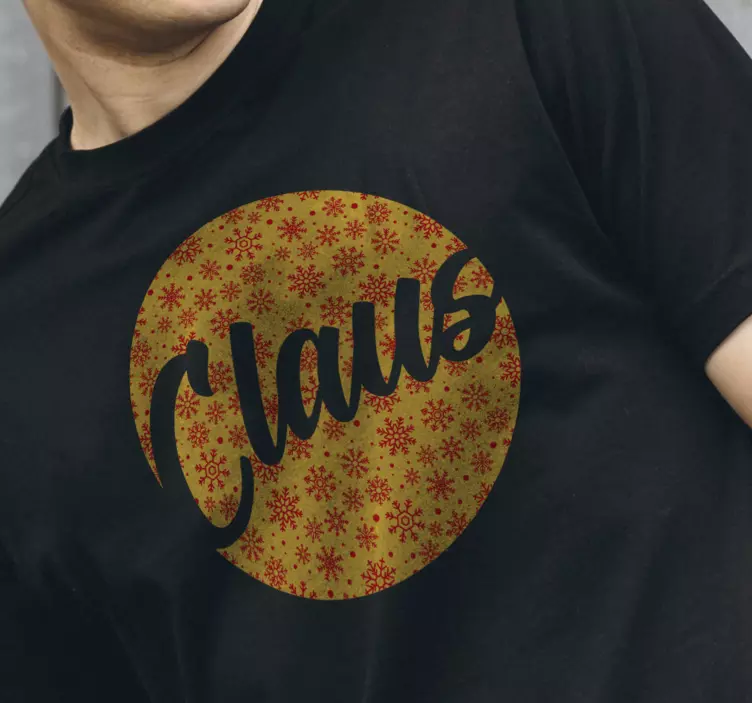 Joulu lumihiutaleet muokattavissa joulupaita - Tenstickers