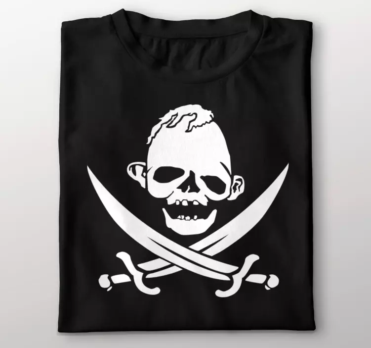 Merirosvo laiskiainen mukautettu t-paita - Tenstickers