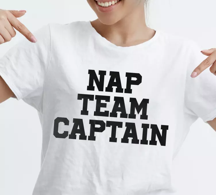 Nukkumisjoukkueen kapteeni isä poika tpaita - Tenstickers