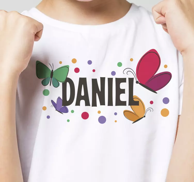 Perhosia lentävät lasten t-paita - Tenstickers