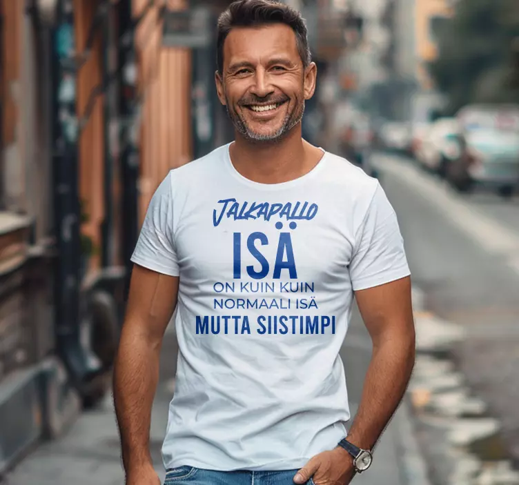 Siistimpi jalkapalloisä t-paita - Tenstickers