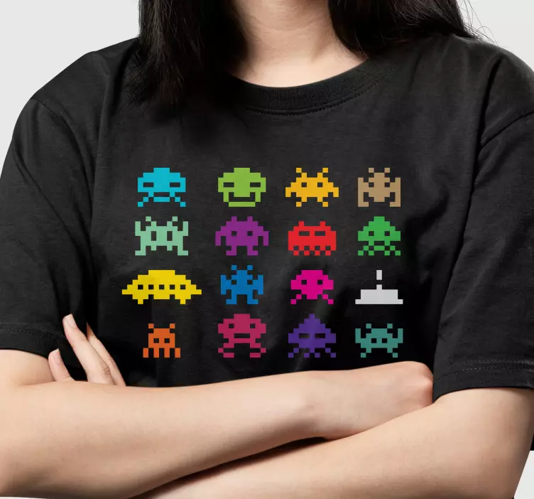 Space invaders t-paita - Tenstickers