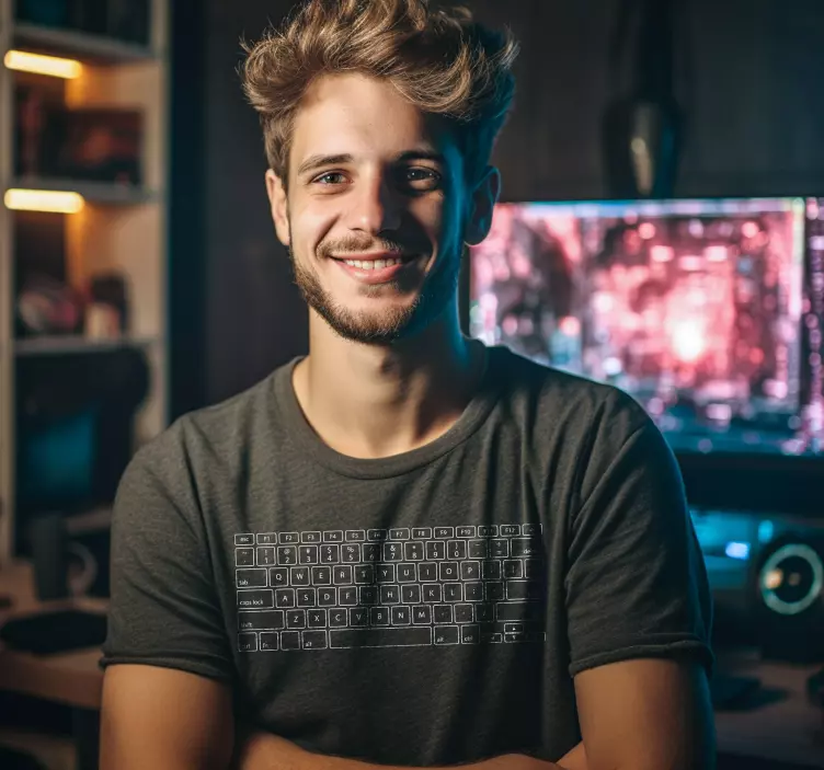 Tietokoneen näppäimistön näppäimet t-paita - Tenstickers