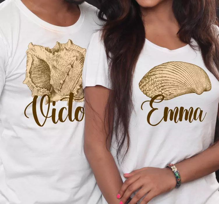 Vintage simpukat mätsäävät paidat - Tenstickers